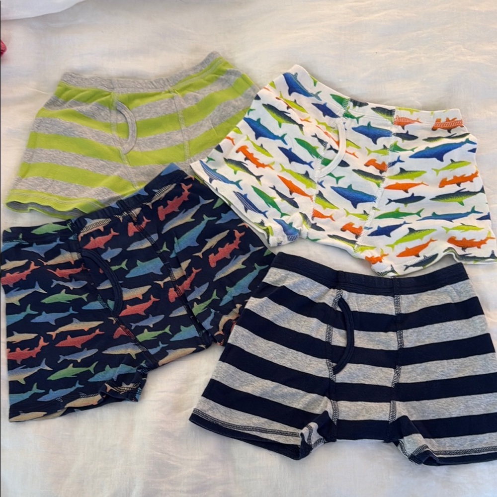 Colorful Boys' Boxer Briefs Set of 4. EUC